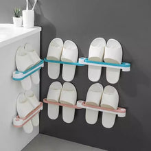 Load image into Gallery viewer, (3-pcs) Wall-Mounted Bathroom Slippers Rack Organizer
